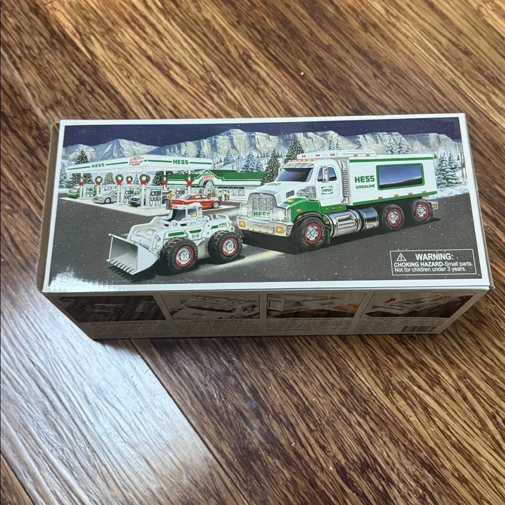 Vintage Hess 2008 Toy Truck and Front Loader collectible toy new in box